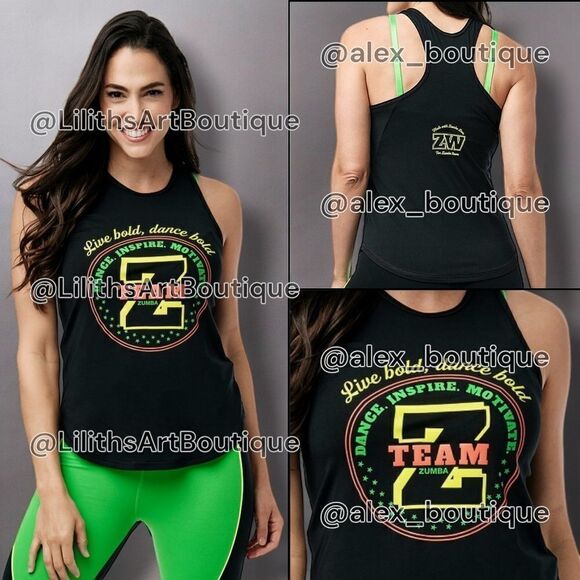 🖤Zumba Team Tank top (H024)-Size S for Women - Picture 1 of 7